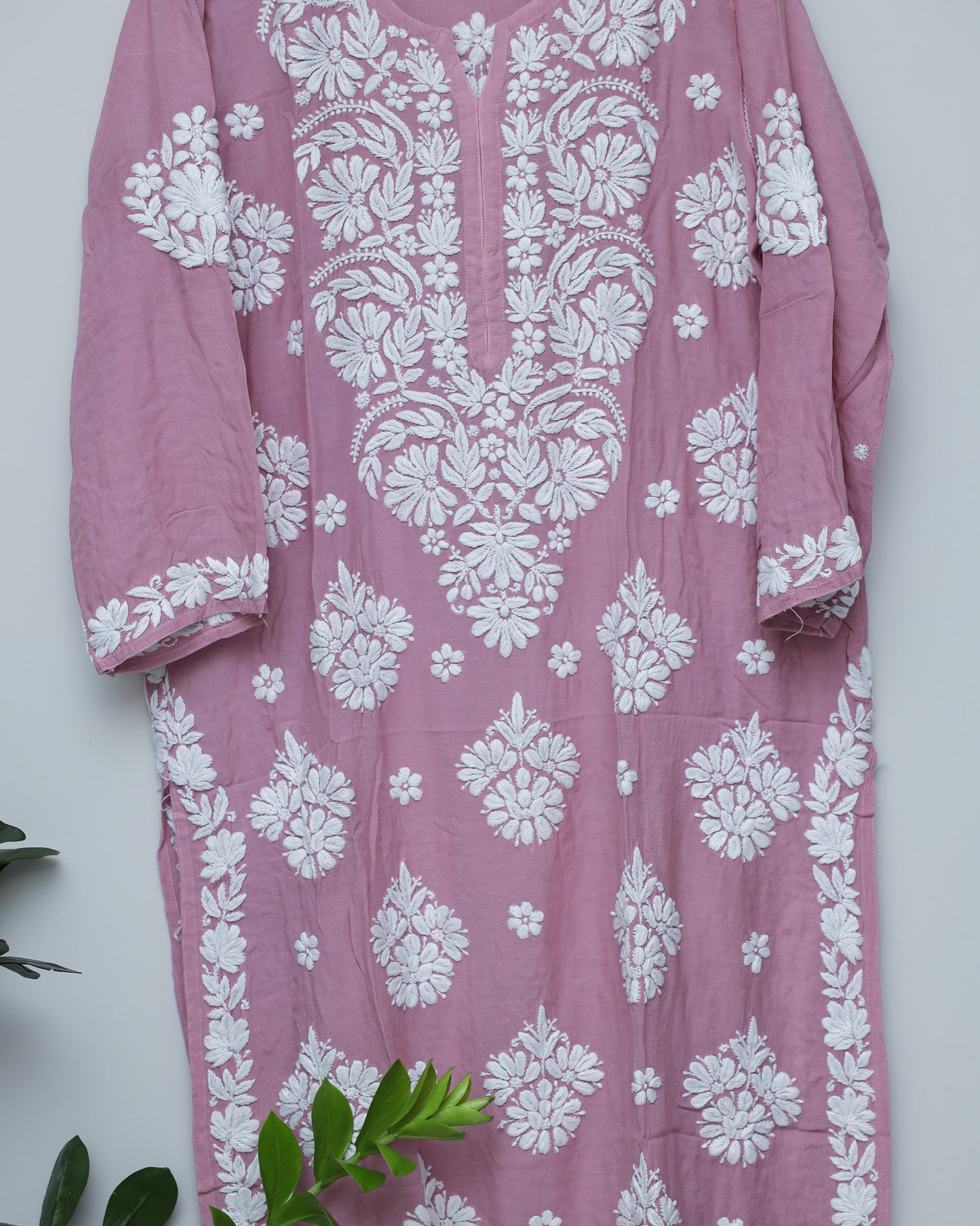 Light work Lukhnowi Style hand crafted kurti