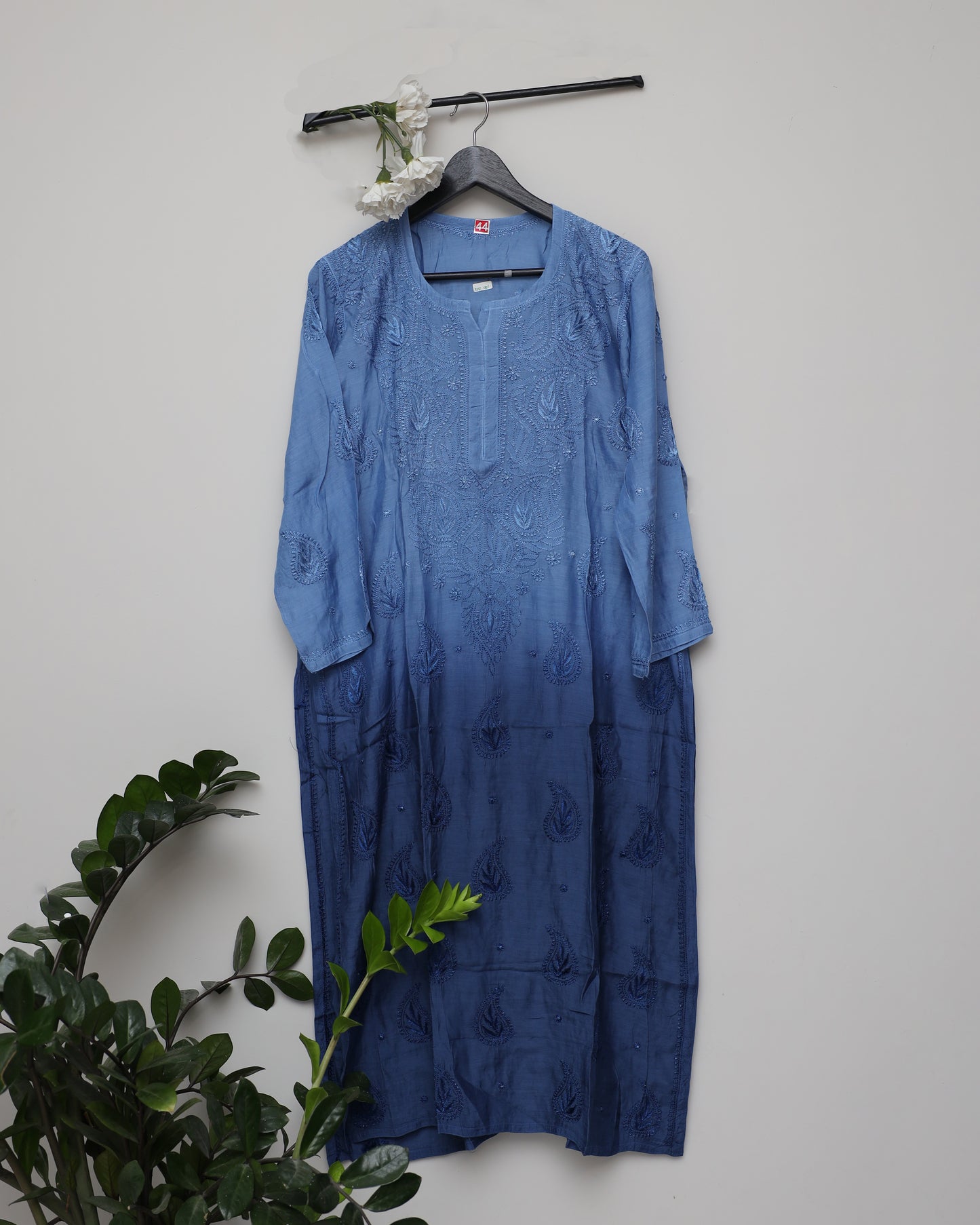 Two Tone fine silk kurti