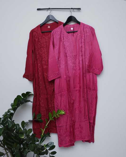 All over single color perfect formal wear - Dark Pink